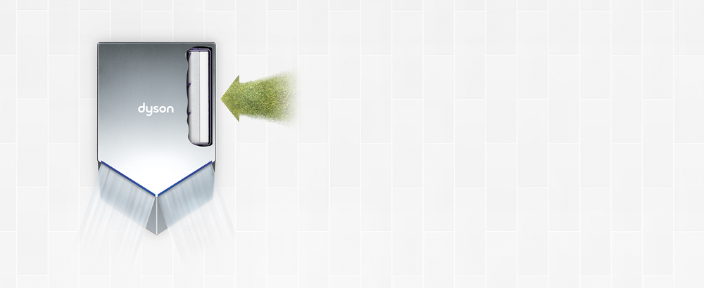 Sušič rúk Dyson Airblade V s HEPA filtrom